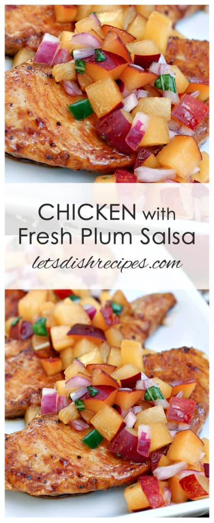 Sauteed Chicken with Fresh Plum Salsa