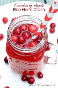 Cranberry Apple Red Hots Cider