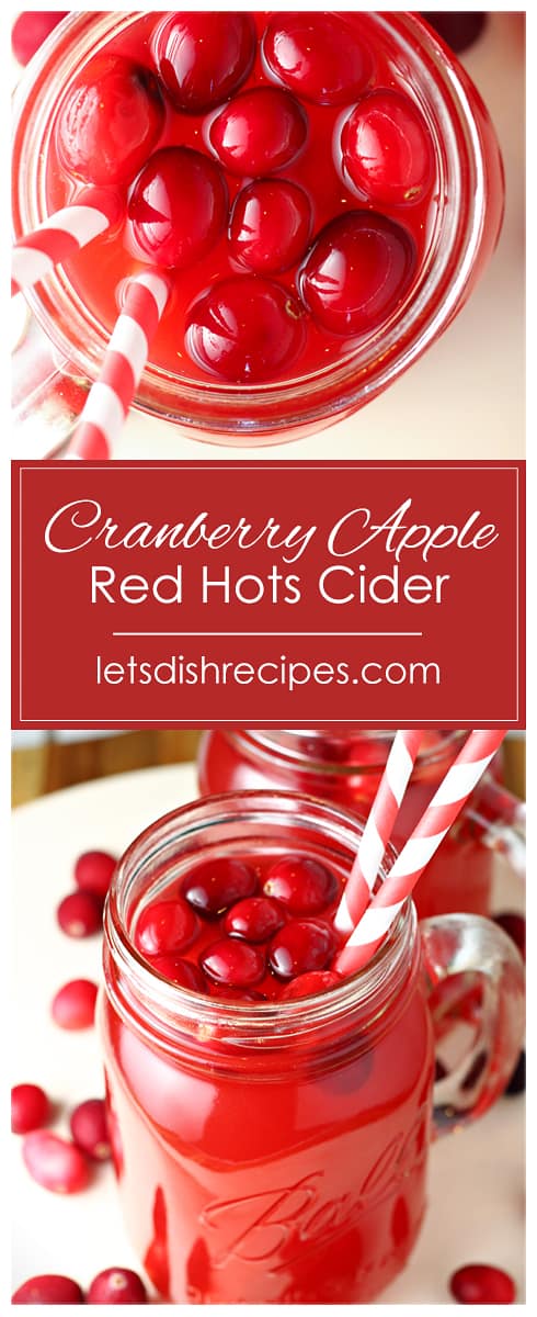 Cranberry Apple Red Hots Cider
