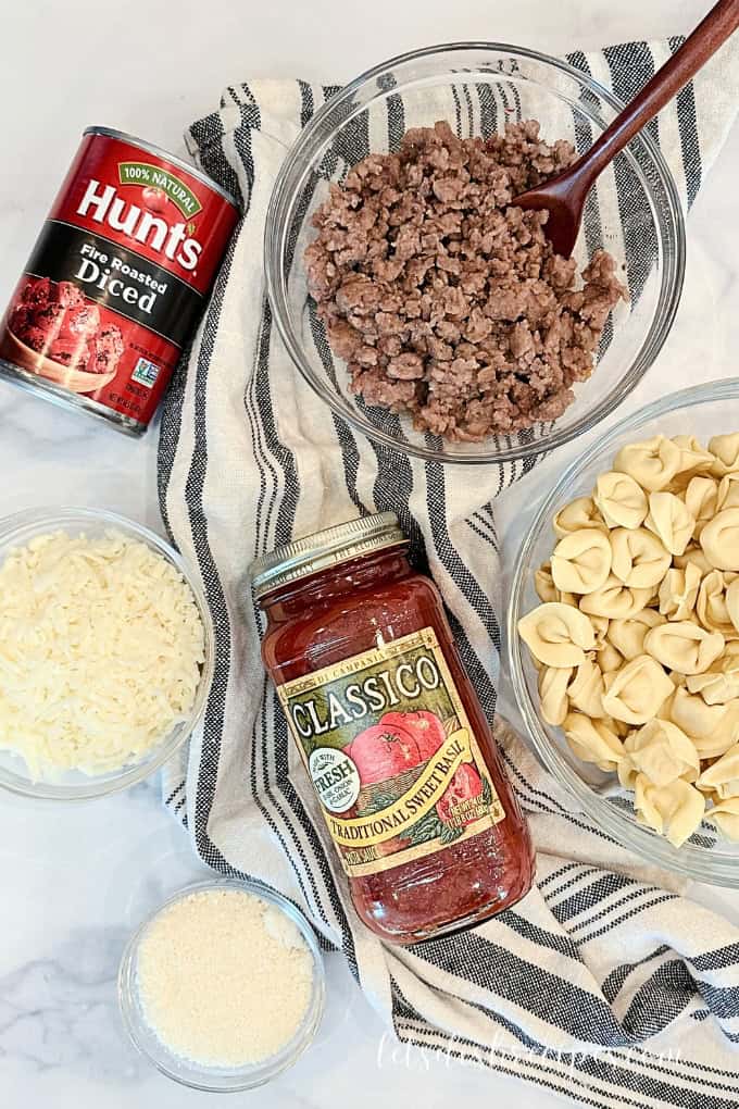 Slow cooker tortellini ingredients