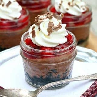 Mini Black Forest Cheesecakes