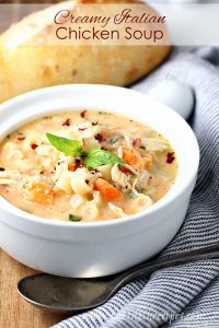 Creamy Italian Chicken Noodle Soup | Let's Dish Recipes