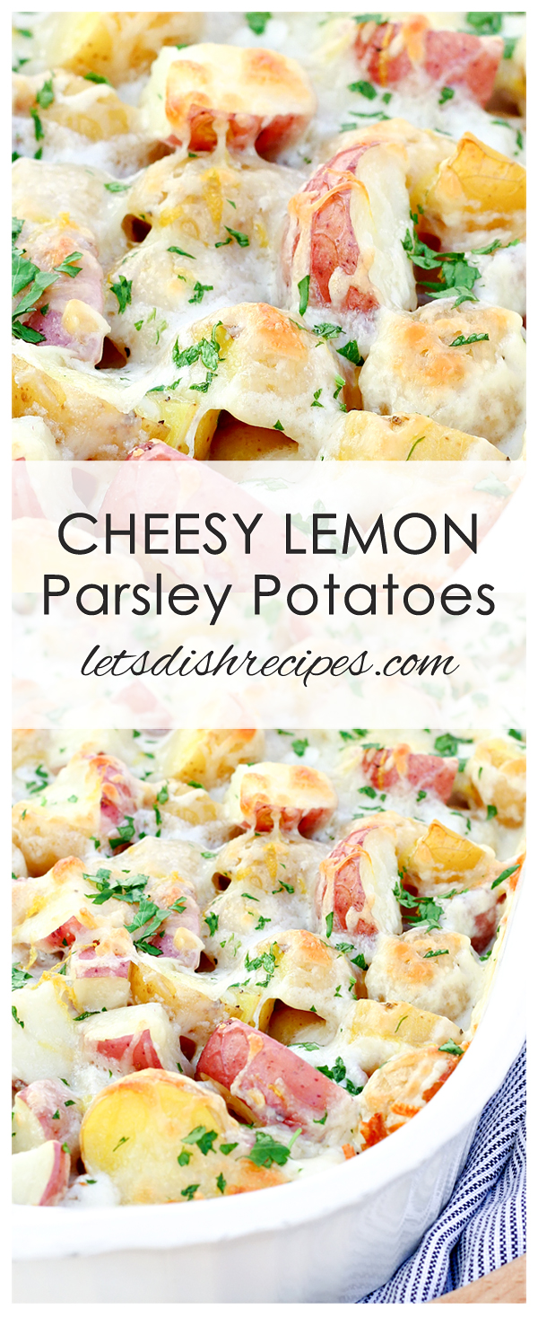 Cheesy Lemon Parsley Potatoes Let's Dish Recipes