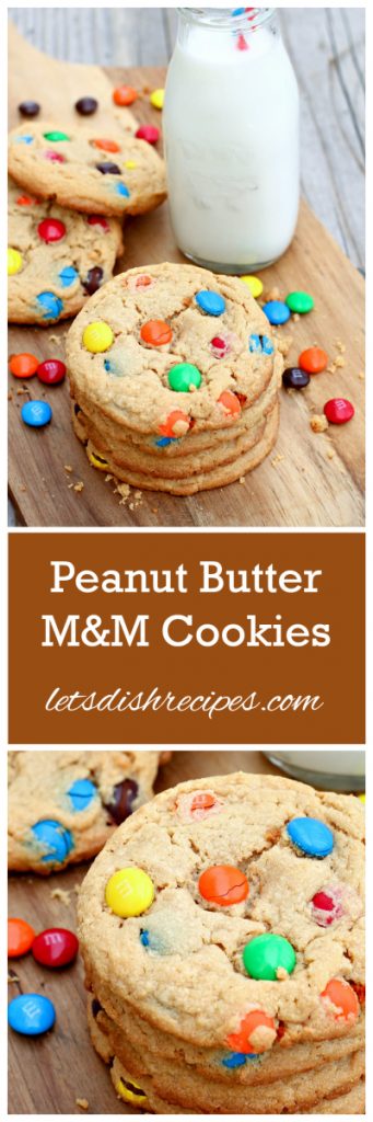 Big Peanut Butter M&M Cookies