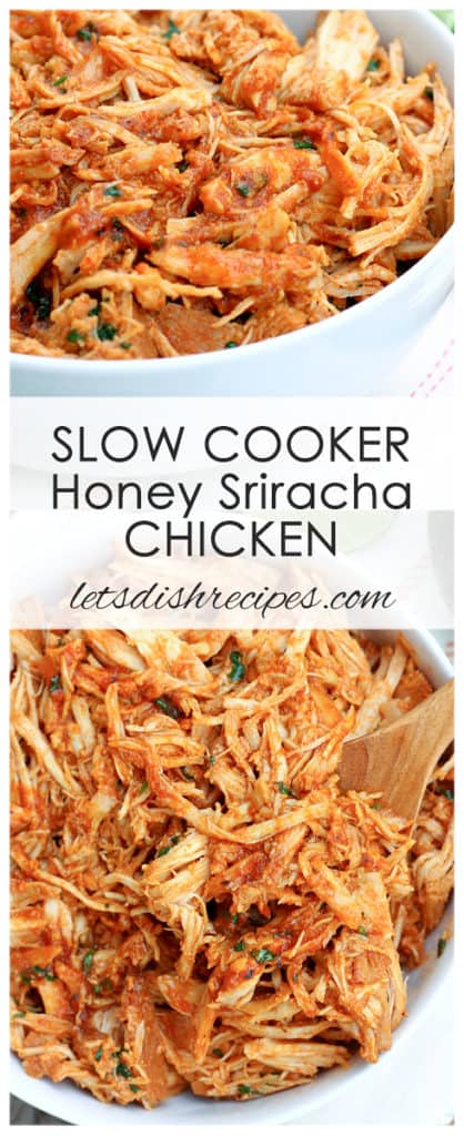 Slow Cooker Honey Sriracha Chicken