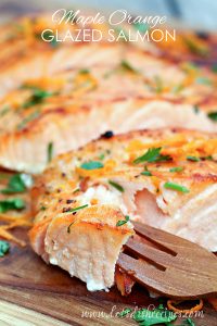 Orange Maple Glazed Salmon | Let's Dish Recipes