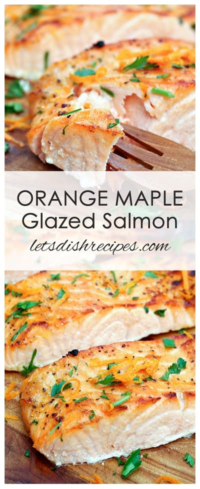 Orange Maple Glazed Salmon