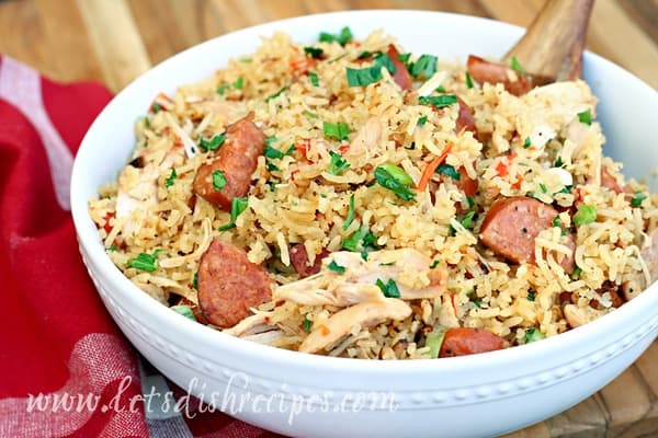 Rice Cooker Chicken And Sausage Jambalaya Lets Dish Recipes