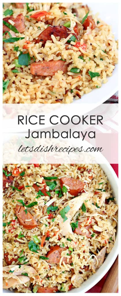 Rice Cooker Chicken and Sausage Jambalaya