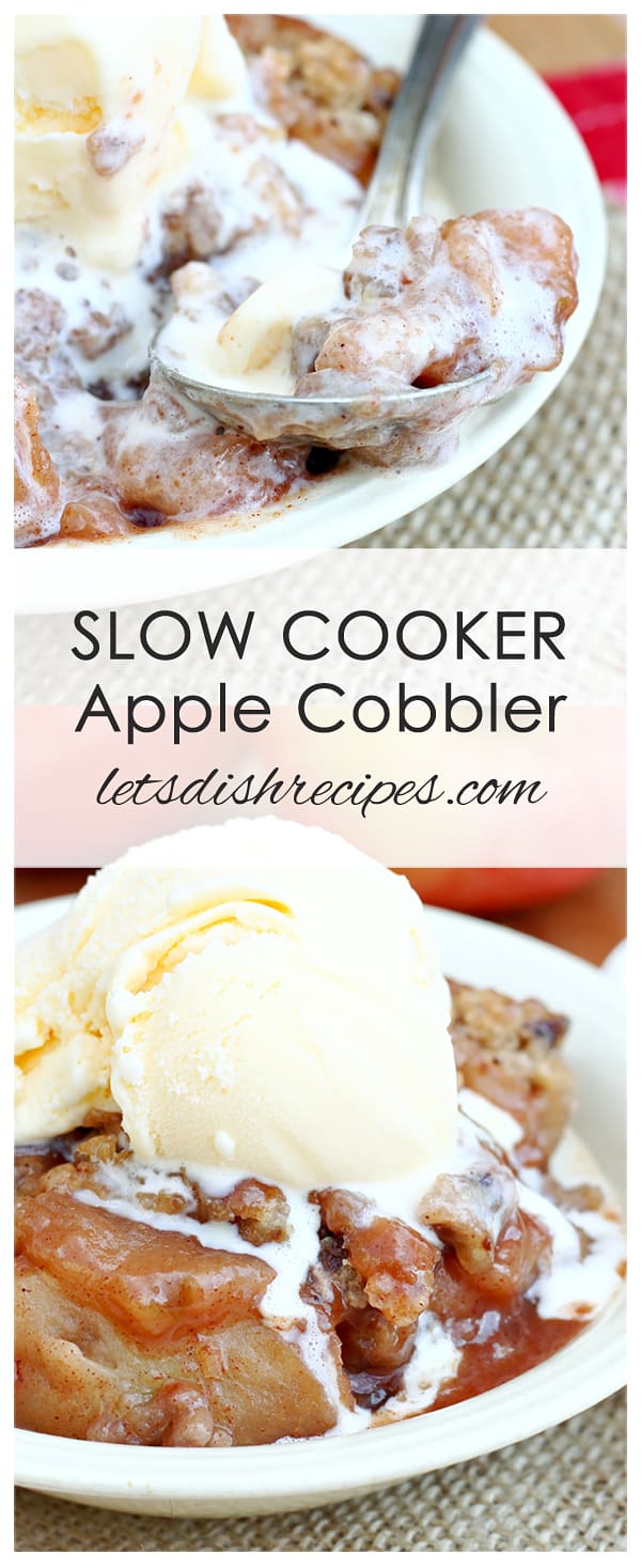 Slow Cooker Apple Cobbler Let's Dish Recipes