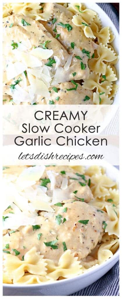 Creamy Slow Cooker Garlic Chicken