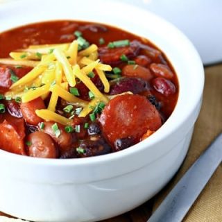 Barbecue Smoked Sausage Chili Let S Dish Recipes