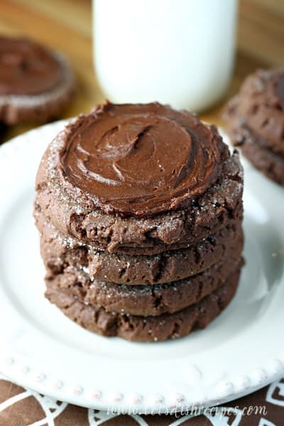 The Best Chocolate Frosted Sugar Cookies
