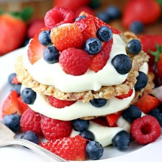 Berry Oatmeal Cookie Stacks