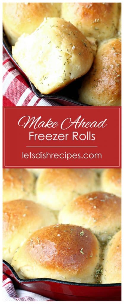 Make Ahead Freezer Rolls | Let's Dish Recipes