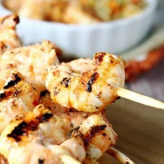 Sweet and Spicy Marinated Grilled Shrimp