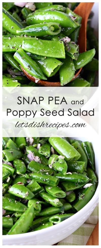 Snap Pea Poppy Seed Salad