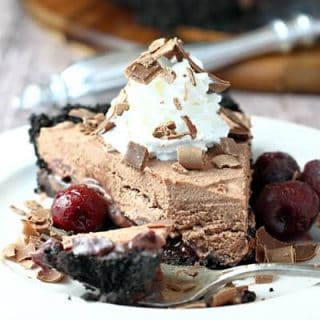 Frozen Chocolate Mousse Cherry Pie