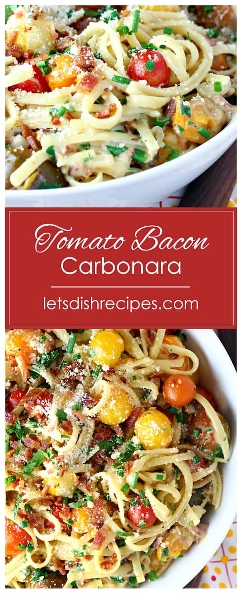 Tomato Bacon Carbonara