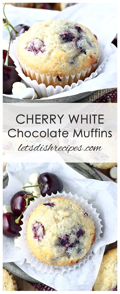 Cherry White Chocolate Muffins