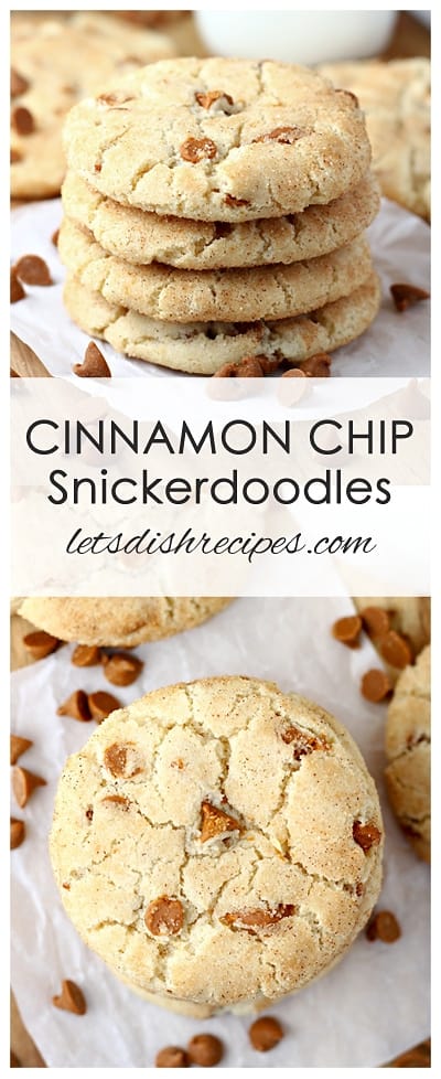 The Best Cinnamon Chip Snickerdoodles