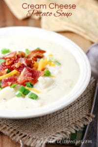 Cream Cheese Potato Soup | Let's Dish Recipes