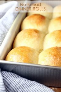 Fluffy No-Knead Dinner Rolls | Let's Dish Recipes