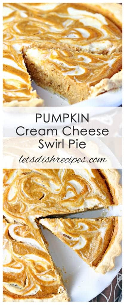 Pumpkin Cream Cheese Swirl Pie