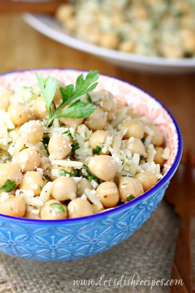 Herbed Orzo Chickpea Salad