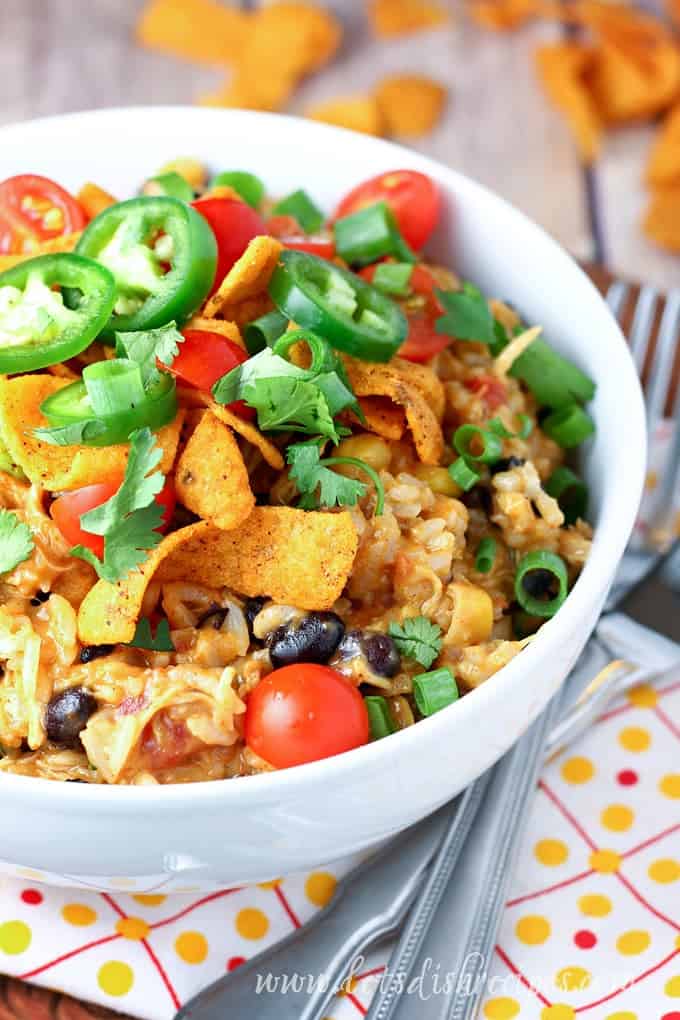 Slow Cooker Tex Mex Cheesy Chicken and Rice