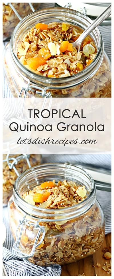 Slow Cooker Tropical Quinoa Granola