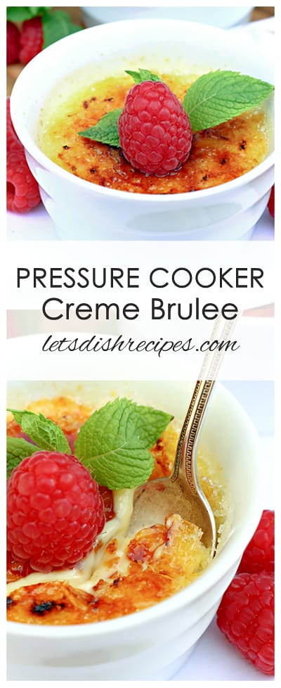 Pressure Cooker Creme Brulee