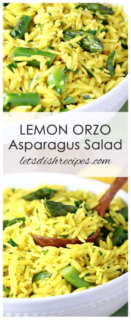 Lemon Orzo Asparagus Salad