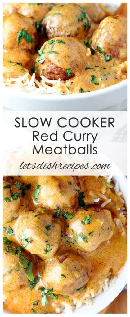 Slow Cooker Red Curry Meatballs