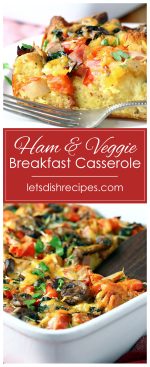 Freezer Ham and Veggie Breakfast Casserole | Let's Dish Recipes