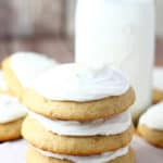 Banana Spice Cookies with Lemon Frosting