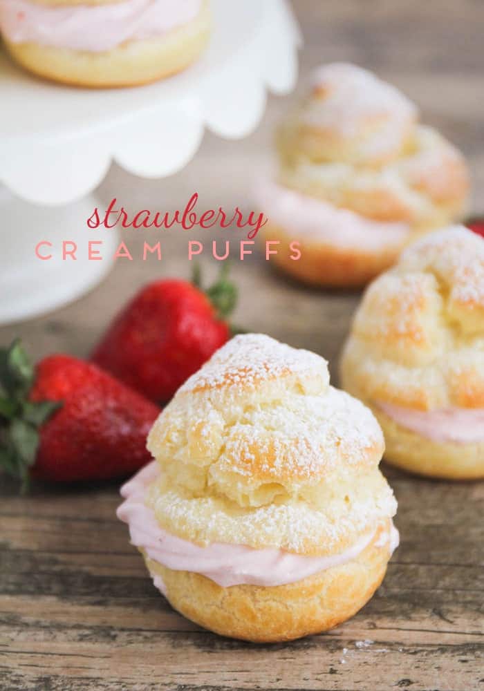 Easy Strawberry Cream Puffs