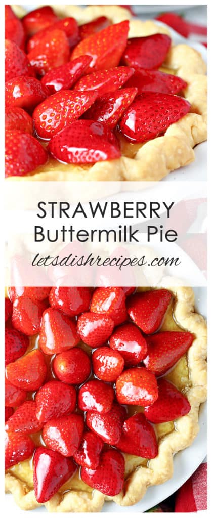 Strawberry Buttermilk Pie