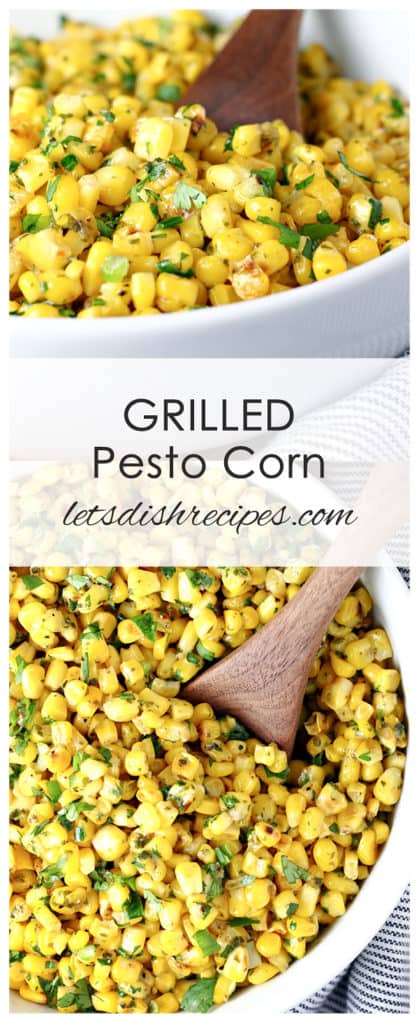 Grilled Pesto Corn