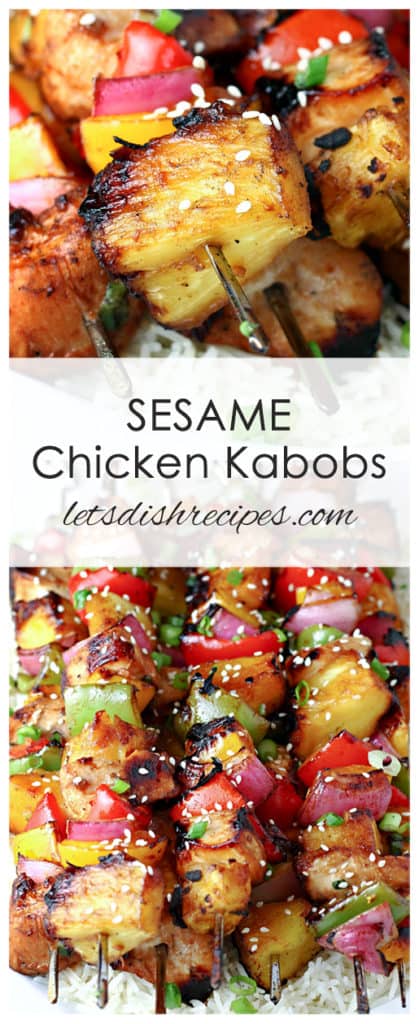 Grilled Sesame Chicken Kabobs