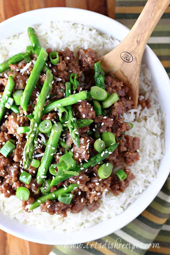Sweet and Spicy Pork and Asparagus