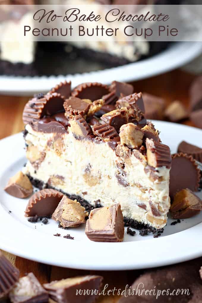No-Bake Chocolate Peanut Butter Cup Pie
