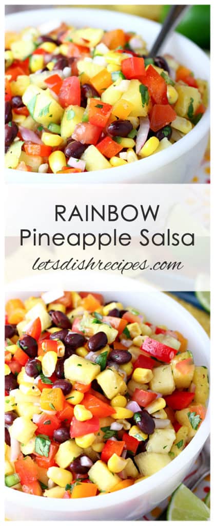 Rainbow Pineapple Salsa