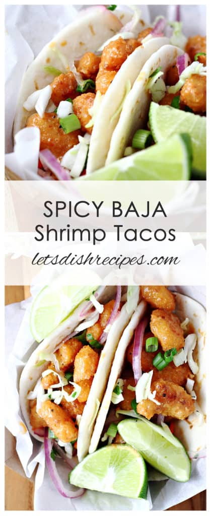 Spicy Baja Shrimp Tacos