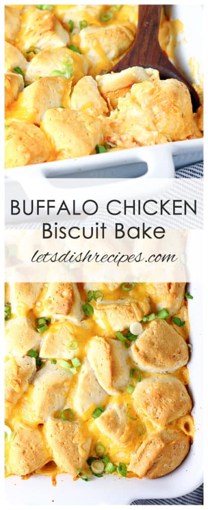 Buffalo Chicken Biscuit Bake