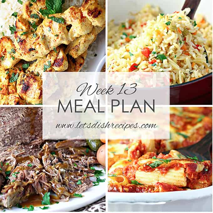Easy Meal Plan 13 