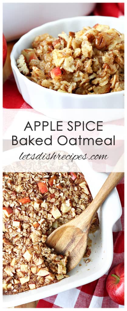 Apple Spice Baked Oatmeal