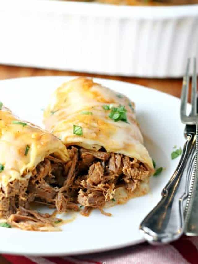 Creamy Chili Colorado Burritos — Let's Dish Recipes