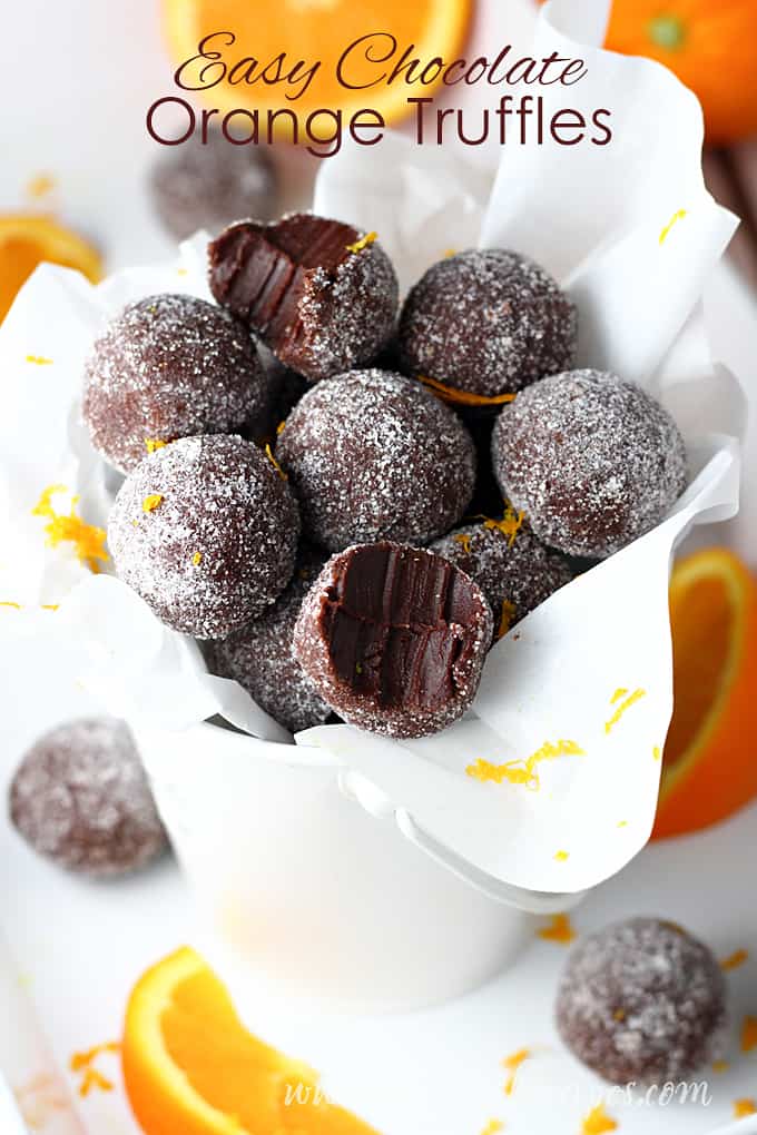 Easy Chocolate Orange Truffles