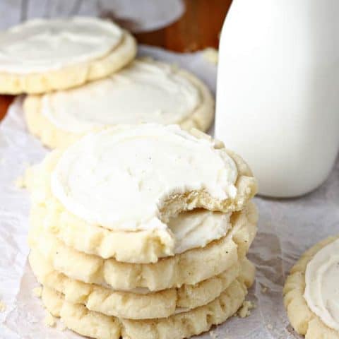Frosted Eggnog Sugar Cookies